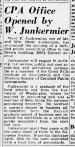 Historic newspaper clipping