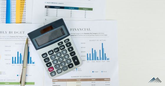 A calculator and spreadsheets