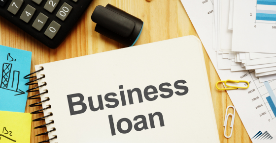 business loan paperwork on a desk