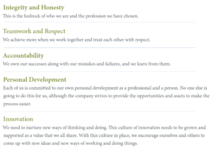 JCCS values