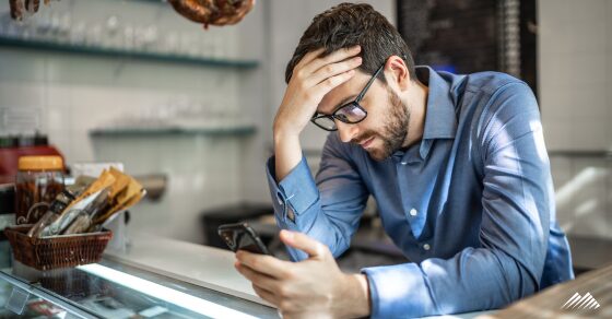 A frustrated business owner