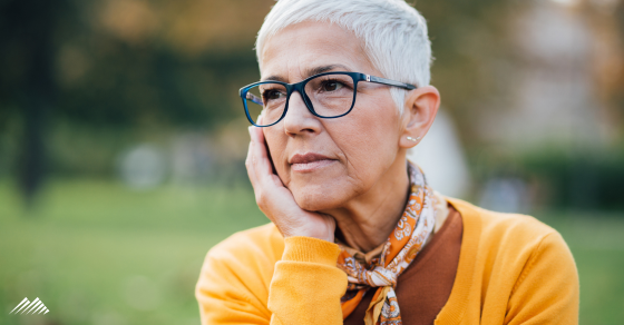 A senior woman